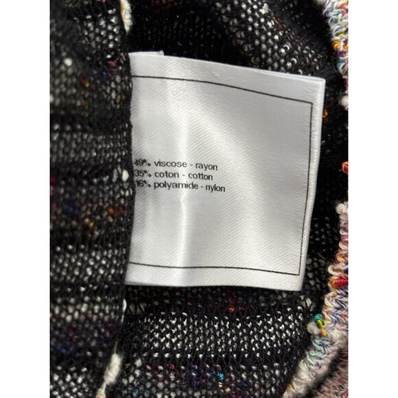 CHANEL Multicolor Striped Sleeveless Knit Dress, Size 34 Italy - Picture 14 of 15